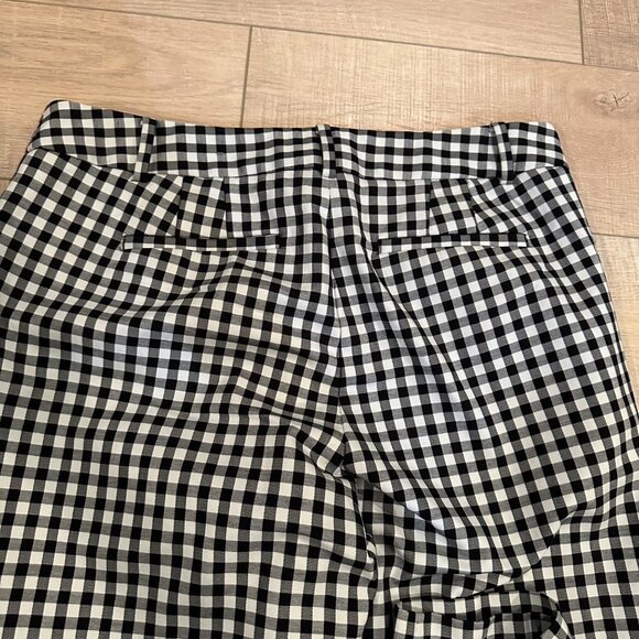 TALBOTS WOMENS BLACK AND WHITE HAMPSHIRE ANKLE CURVY PANTS SIZE 10 - Picture 9 of 10